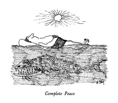 Peace Drawing - Complete Peace by William Steig
