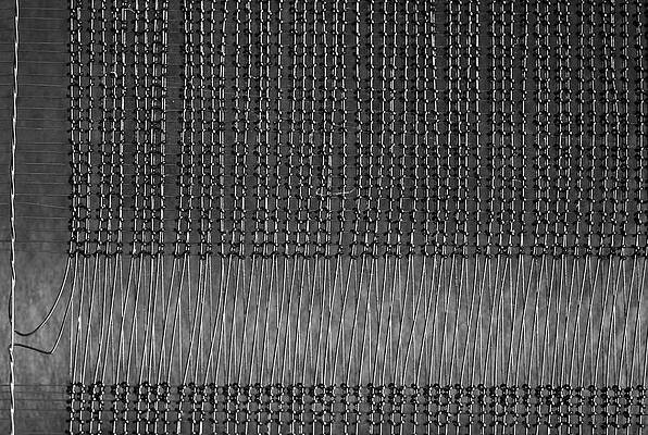 Intricate Textile Weaving Pattern Wall Art