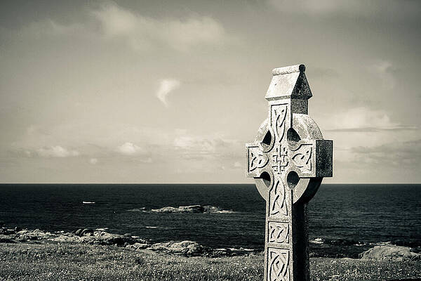 Wall Art featuring the photograph Connemara Celtic Cross by Mark Callanan