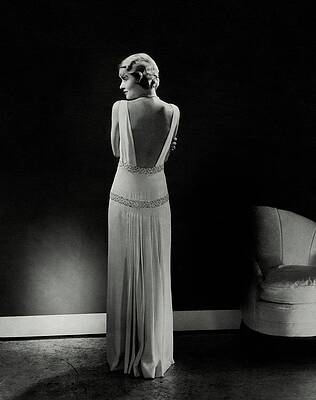 Wall Art featuring the photograph Constance Bennett As Seen From Behind by Edward Steichen