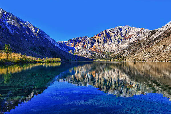 Fall Wall Art featuring the photograph Convict Lake Reflections by Beth Sargent