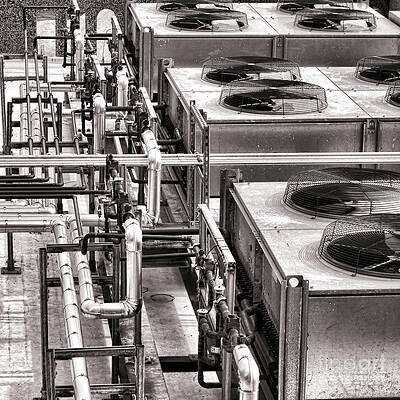 Industrial Cooling Units Photograph