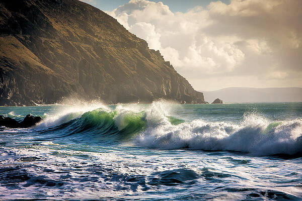 Water Wall Art featuring the photograph Coomeenoole Flourish by Mark Callanan