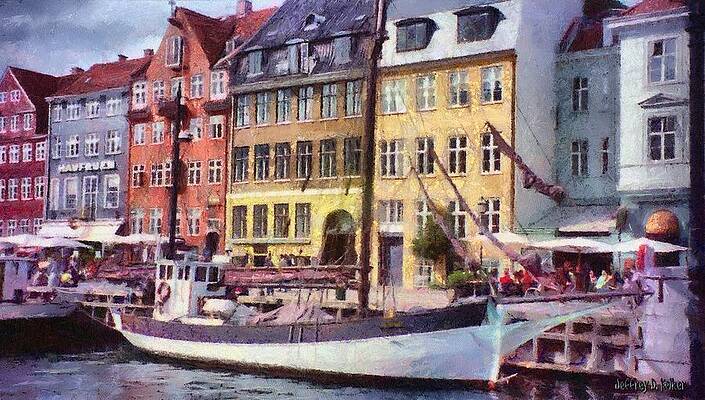 Charming Canal with Colorful Buildings Wall Art