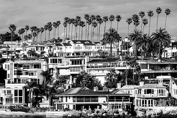 California Wall Art featuring the photograph Corona Del Mar California Black And White Picture by Paul Velgos
