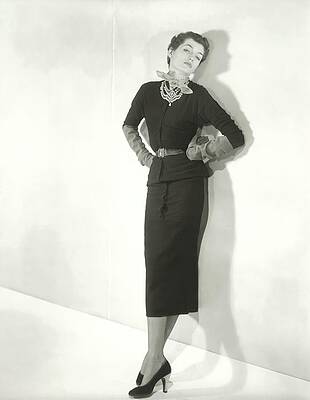 Elegant Woman in Stylish Attire Photograph