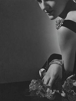 English Photograph - Countess Alain De La Falaise Wearing Cartier by Horst P. Horst