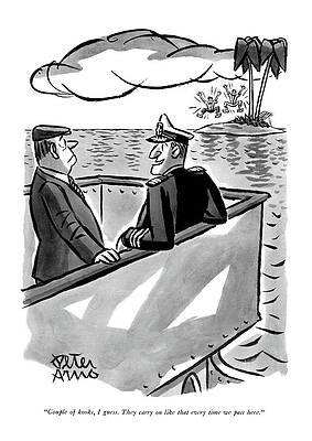 Quirky Conversation on a Boat Wall Art