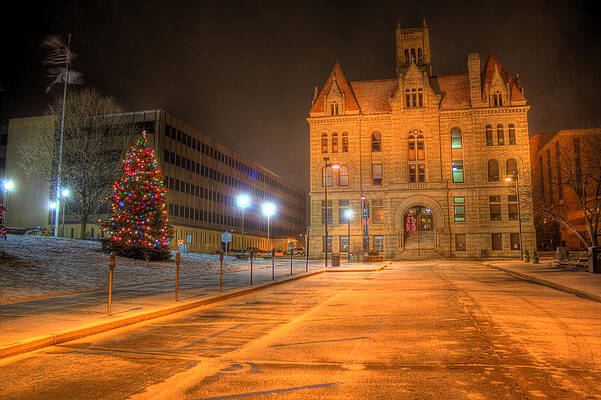 West Virginia Photograph - Courthouse At Night by Jonny D