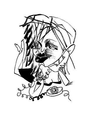 Courtney Love Cartoon Portrait Wall Art