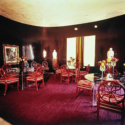 Antique Photograph - Cowles' Dining Room by Horst P. Horst