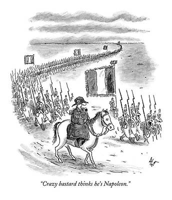 Europe Drawing - Crazy Bastard Thinks He's Napoleon by Frank Cotham
