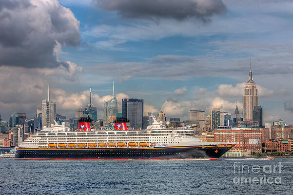 Wall Art featuring the photograph Cruise Ship Disney Magic I by Clarence Holmes