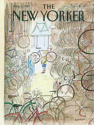 Bicycle Shop Gathering Painting