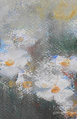 Flower Wall Art featuring the painting Daisies 2 by Jane See