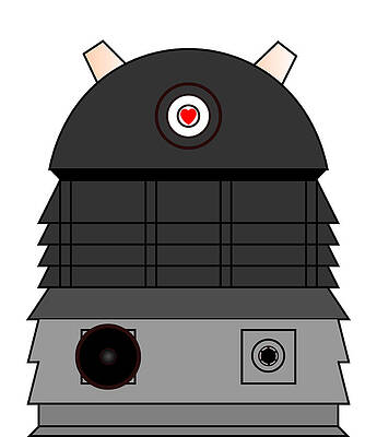 Digital Art - Dalek I Love You by Richard Reeve