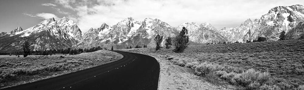 Wall Art featuring the photograph Black White Grand Tetons by Crystal Wightman