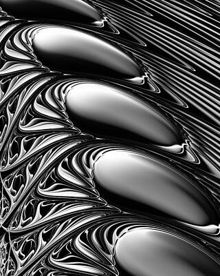 Unique Wall Art featuring the digital art Dark Side by Vic Eberly