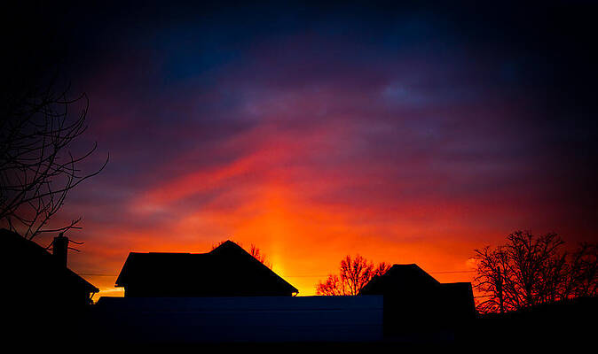 Sky Wall Art featuring the photograph Dark Sunset by Jonny D