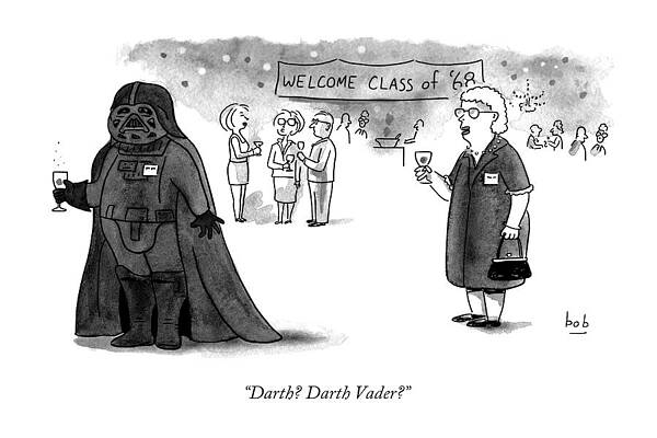 Darth Vader at Class Reunion Wall Art