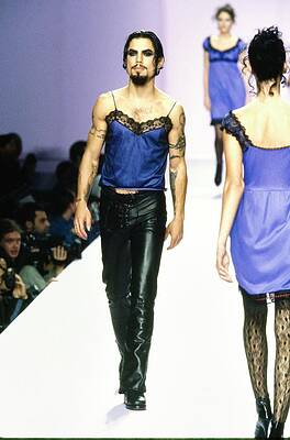 Dave Navarro on Anna Sui Runway Wall Art