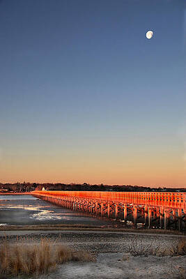 Massachusetts Wall Art featuring the photograph Dawn Glows On Powder Point Duxbury by Steven David Roberts