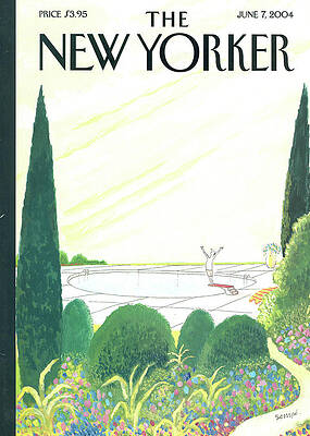 Serene Garden Poolscene Wall Art