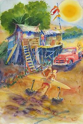 Nostalgia Painting - Beach Life by Jackson Ordean