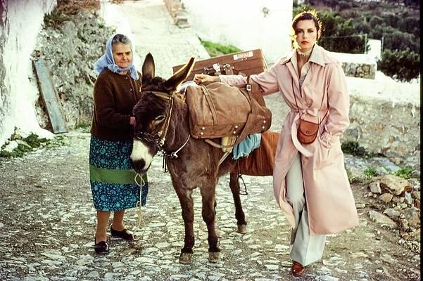 Greece Photograph - Dayle Haddon Wearing John Anthony by Jacques Malignon