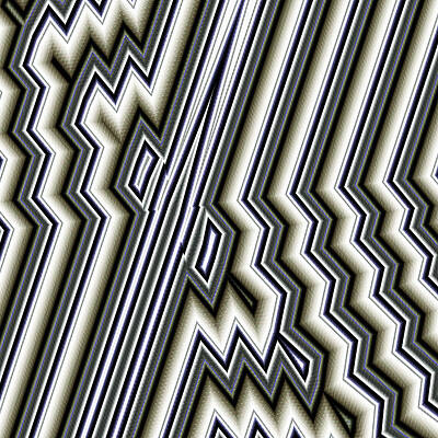 Geometric Wall Art featuring the digital art Deco 4 by Vic Eberly