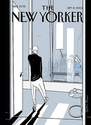 City View from Skyscraper Interior Painting