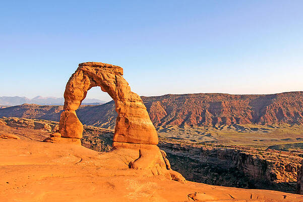Desert Photograph - Delicate Arch Sunset 1 by Nicholas Blackwell