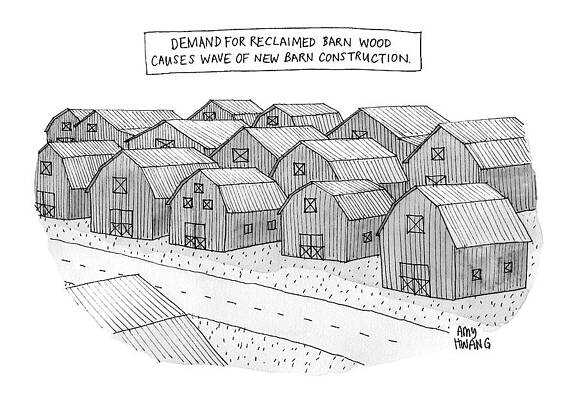 Construction Drawing - Demand For Reclaimed Barnwood Causes Wave Of New by Amy Hwang