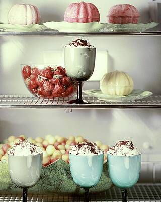 Bowl Wall Art featuring the photograph Desserts In A Refrigerator by Richard Jeffery