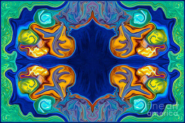 Painting - Destiny Unfolding Into An Abstract Pattern by Omaste Witkowski