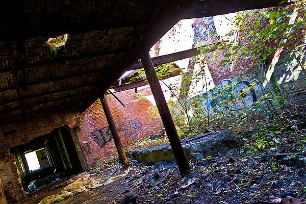 Wall Art featuring the photograph Destroyed Factory by Jonny D
