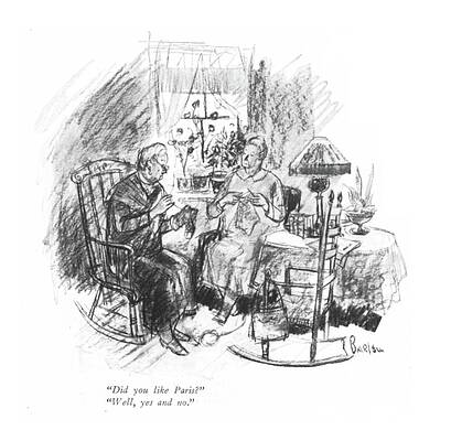 Paris Drawing - Did You Like Paris? by Perry Barlow