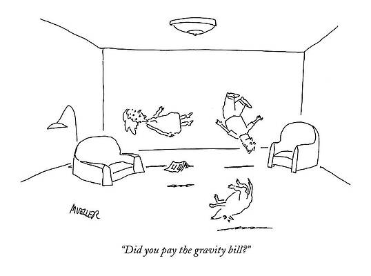 Floating Living Room Cartoon Drawing