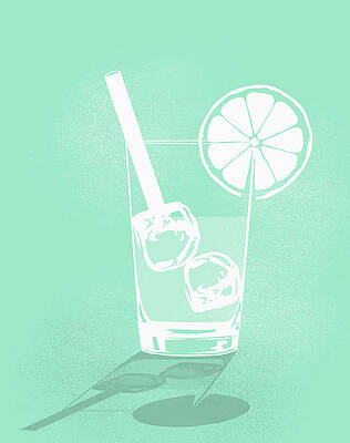 Wall Art featuring the digital art Digital Composite Image Of Cold Drink by Malte Mueller