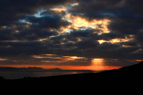 Water Wall Art featuring the photograph Dingle Harbour Sundown by Mark Callanan