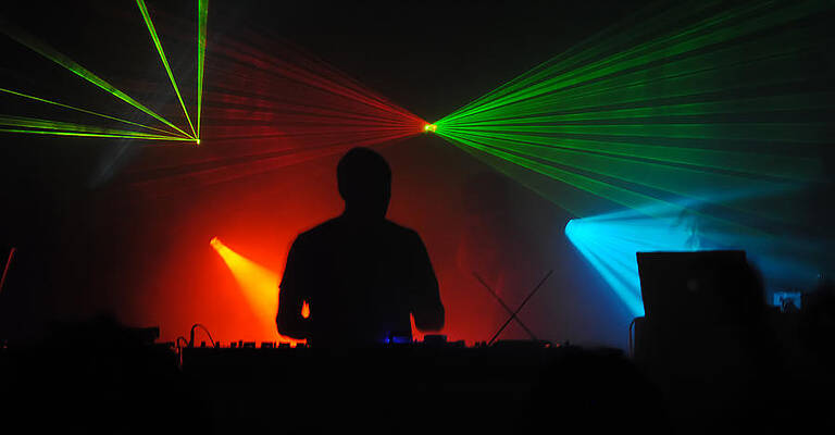 Blue Photograph - DJ by David Hart