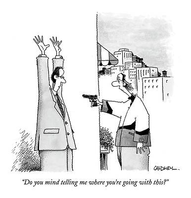 Alley Wall Art featuring the drawing Do You Mind Telling Me Where You're Going by John Caldwell