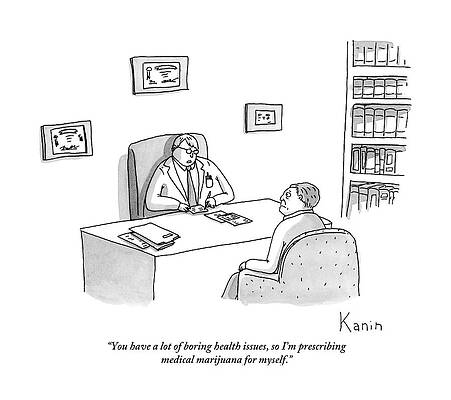 Patient Drawing - Doctor Speaks To Patient Over Desk by Zachary Kanin