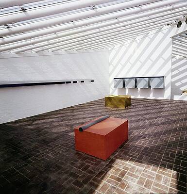 Modern Architectural Space with Geometric Shapes Photograph