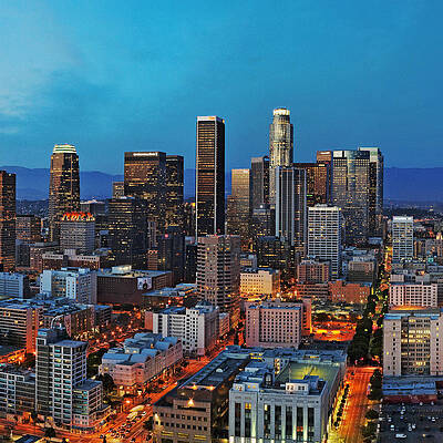 Los Angeles Wall Art featuring the photograph Downtown LA Square by Kelley King