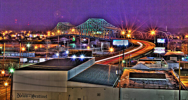 Sky Wall Art featuring the photograph Downtown PKB At Night by Jonny D