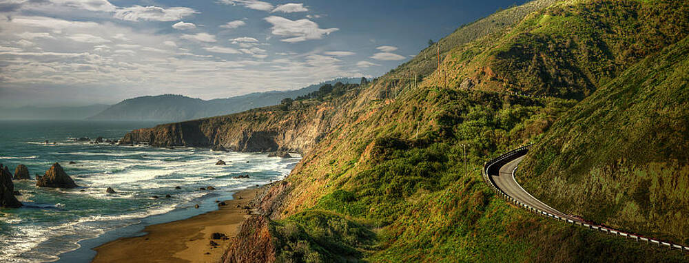 Scenic Coastal Road View Wall Art