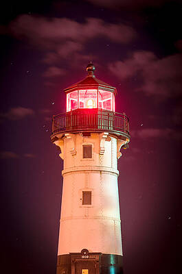 Bridge Wall Art featuring the photograph Duluth North Breakwater Lighthouse by Duluth To Door County Photography