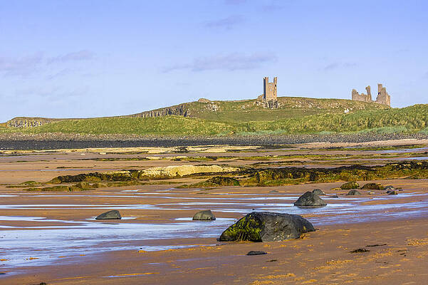 Architecture Wall Art featuring the photograph Dunstanburgh Castle by Sue Leonard