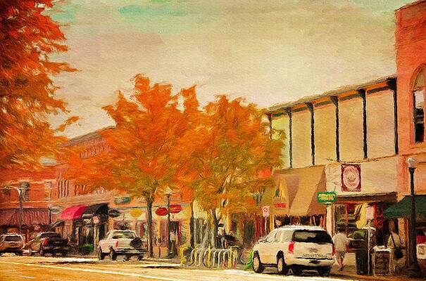 Wall Art featuring the painting Durango Autumn by Jeffrey Kolker